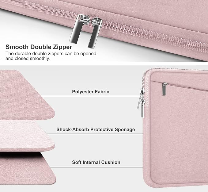 Laptop Sleeve, 15.6 inch Laptop Case, Durable Computer Carrying Bag Protective - Image 3