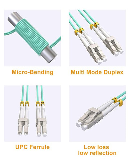 Fiber Patch Cable Multimode OM3 | 10G 40G LC to LC Fiber Optical Patch Cable - Image 4