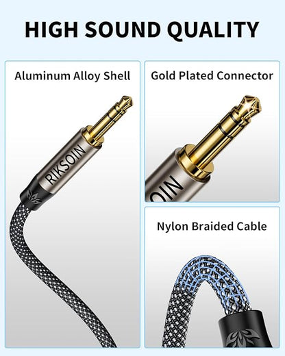 3.5mm Nylon Braided Aux Cable - Image 3