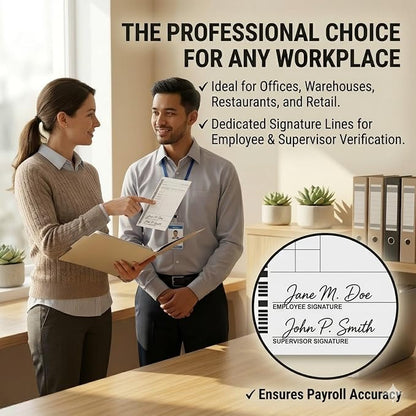 44100-10 Employee Time Cards, 6 Boxes of 100, Includes 1 Compatible 5000R Ribbon - Image 6