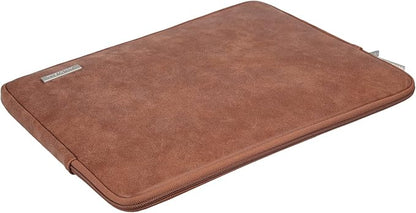 RAINYEAR 15 Inch Laptop Sleeve PU Suede Leather Case Padded Cover Water - Image 4