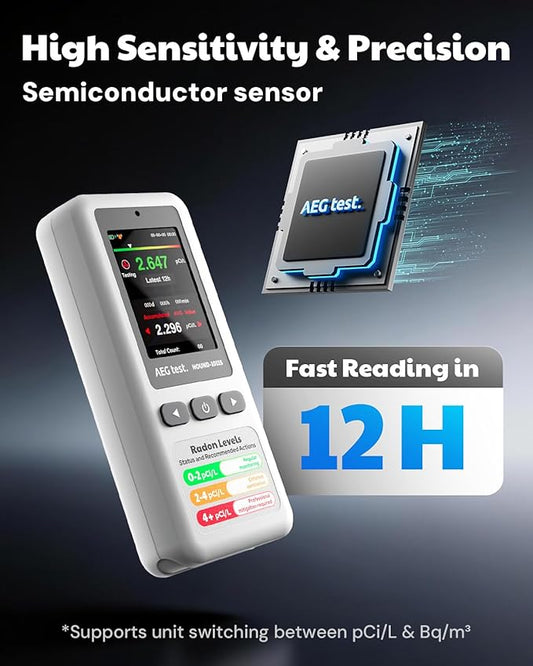 HOUND-1011S Portable Radon Detector, High-Accuracy Sensor - Image 2