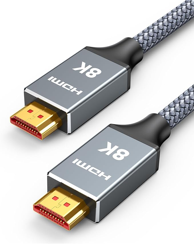 Capshi 25ft 8K 4K@120Hz HDMI Cable 2.1, 48Gbps High Speed Cord by Capshi