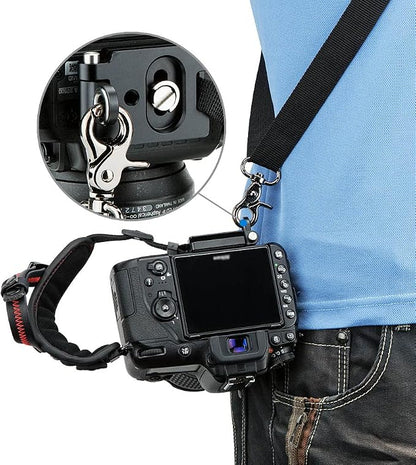 JJC Deluxe Microfiber Camera Hand Strap, Secure Padded Camera Holder Wrist Strap - Image 7