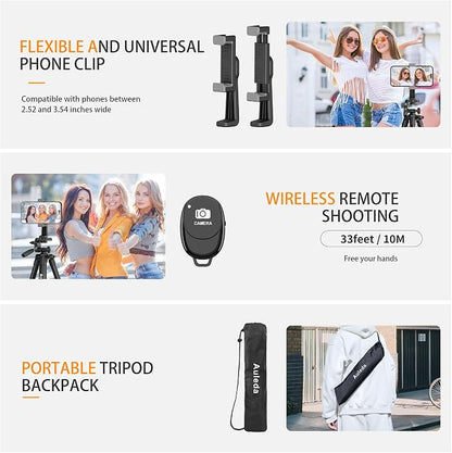 71″ Camera Tripod Aluminum Tall Tripod Stand Compatible - Image 6