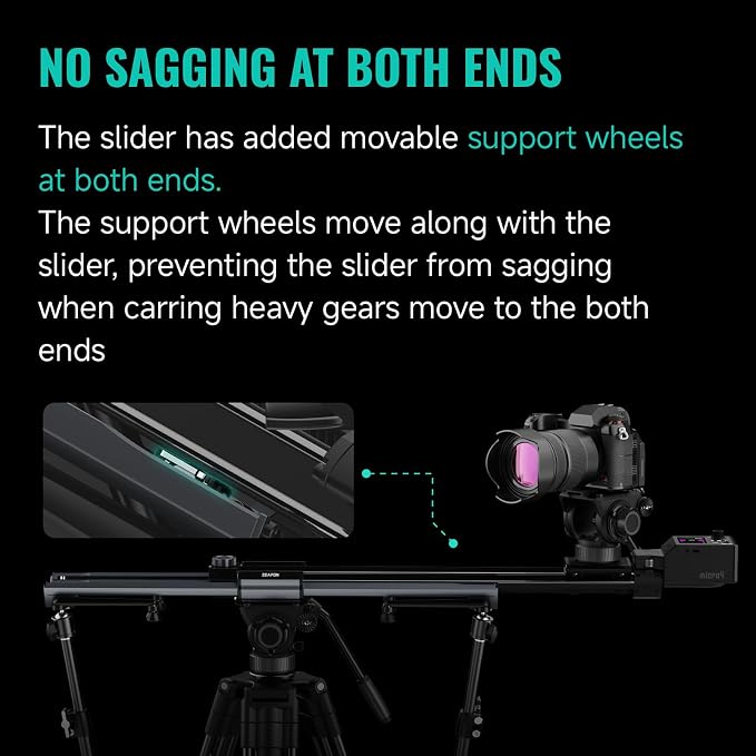 Zeapon Micro4 E1000 Double Distance Motorized Camera Slider, High-Speed Low - Image 6