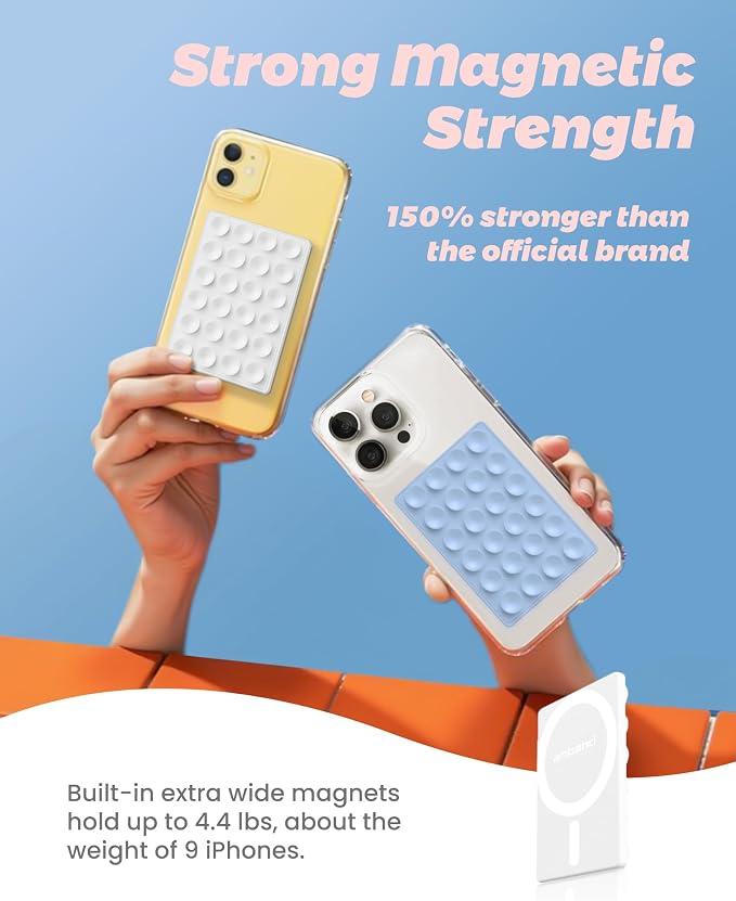amBand Magnetic Suction Mirror Window Phone Holder, Sticky Grip Double Sided - Image 3