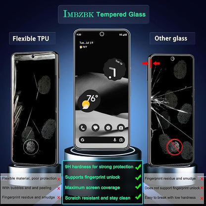 IMBZBK 3 Pack Screen Protector for Google Pixel 8 Pro Tempered Glass - Image 2
