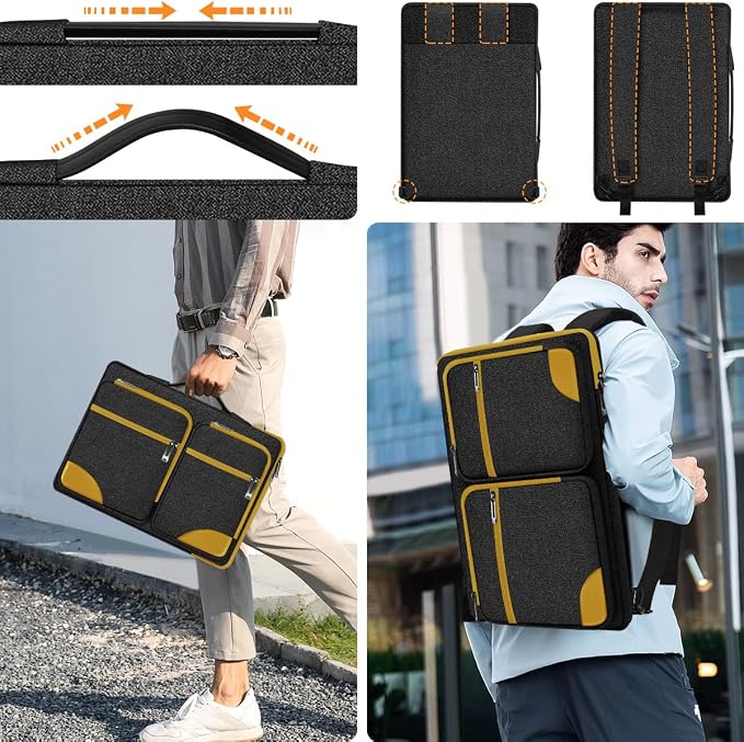 Hseok Ultra-Slim Laptop Case 17 17.3 inches Sleeve Protective PC Briefcase - Image 5