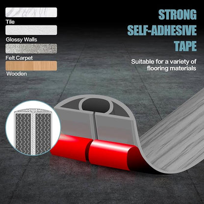 Floor Cord Cover Self Adhesive Cord Hider, 20FT Cable Management, Extension - Image 4