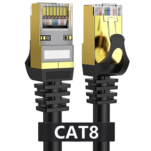 Cat 8 Ethernet Cable 150ft Shielded, Indoor&Outdoor, Heavy Duty High Speed by Dacrown
