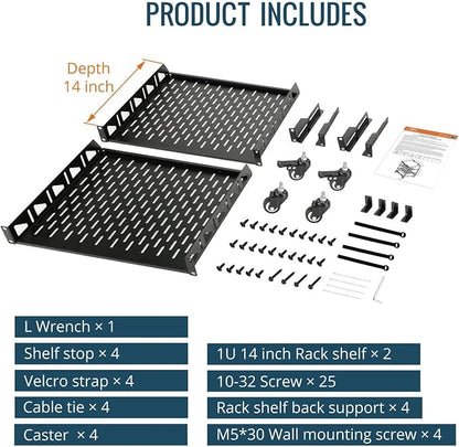 TECMOJO 20U Open Frame Network Rack - Image 6