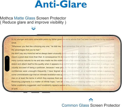 Mothca 2 Pack Matte Glass Screen Protector - Image 6