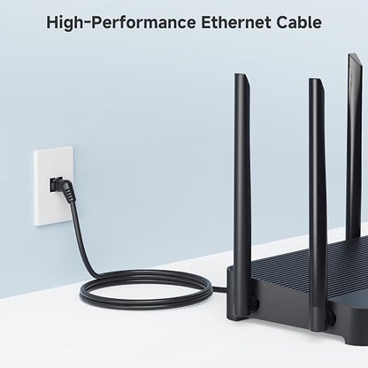 Cable Matters 2-Pack 10Gbps Rotatable Cat 6 Ethernet Cable - 1ft - Image 6