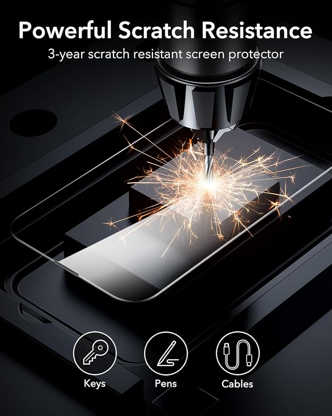 ESR 3 Pack for iPhone 16e/iPhone 14/iPhone 13/iPhone 13 Pro Screen Protector - Image 7