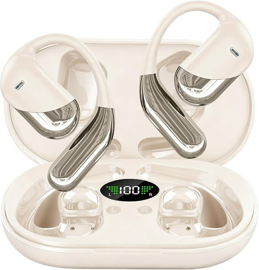Open Bone Conduction Bluetooth Headphones, Ergonomic Ear Hook Design, Smart by Unknown
