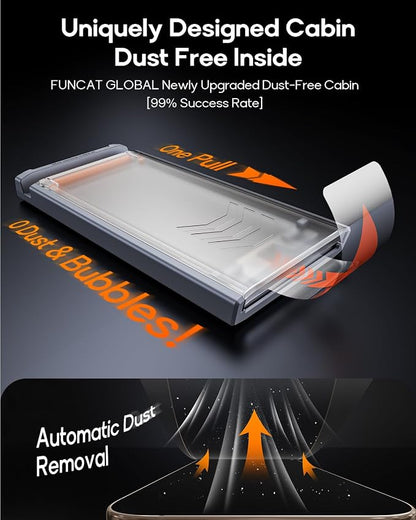 3 Pack for iPhone 16 Tempered Glass Screen Protector, Dust Free CABIN, Auto - Image 2