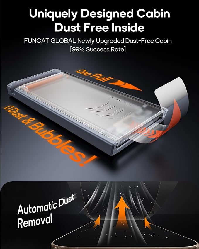3 Pack for iPhone 16 Plus Tempered Glass Screen Protector, Dust Free CABIN - Image 2