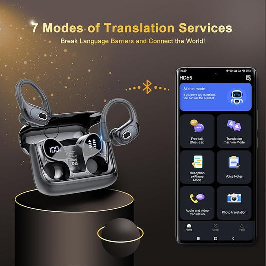 AI Translation Earbuds Real Time, 164 Language Translator Earbud 3-in-1 - Image 2