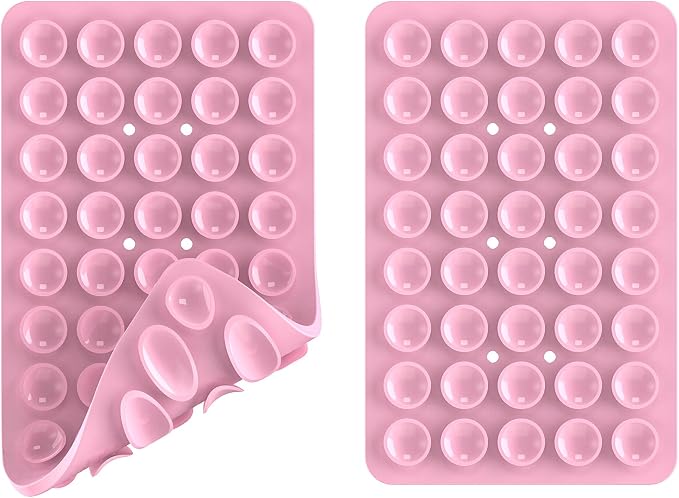 2PACK Silicone Double Sided Suction Phone Case Mount, Detachable Hands Free & - Image 3