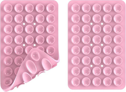 2PACK Silicone Double Sided Suction Phone Case Mount, Detachable Hands Free & - Image 3