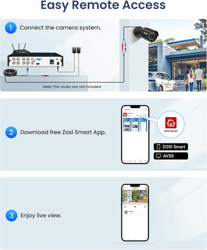 ZOSI 5MP 3K Lite CCTV Security Camera System - Image 7