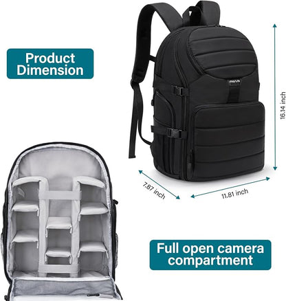 MOSISO Camera Backpack, DSLR/SLR/Mirrorless Camera Bag, Top Quick Access - Image 3