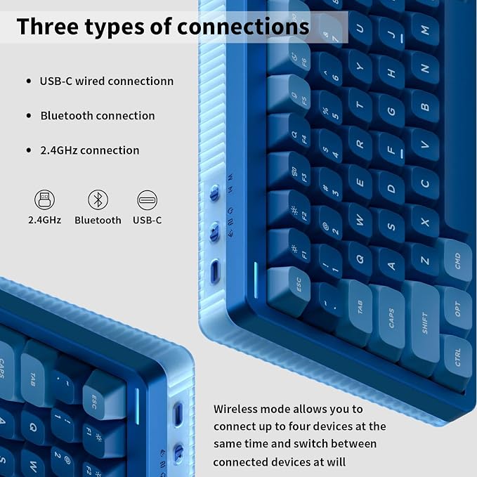 nuphy Halo96 V2 Wireless Keyboard, Gasket Structure, 96% Hot Swappable Gaming - Image 3