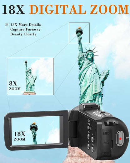 8K 64MP Video Camera 18X Digital Camcorder Video Camera - Image 4