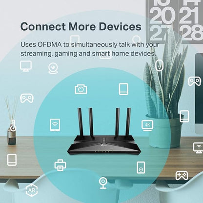 TP-Link Smart WiFi 6 Router – 4 Gigabit LAN Ports, Dual Band 802.11AX Router - Image 4