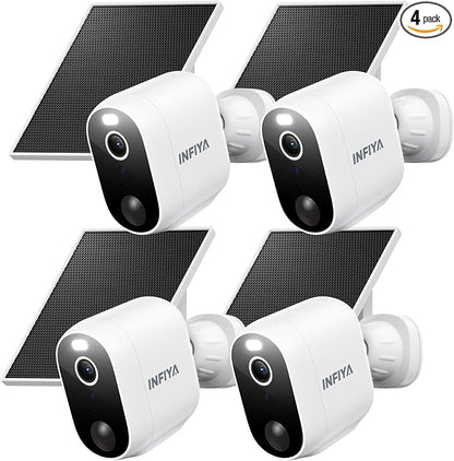 INFIYA Security Cameras Wireless Outdoor-Solar&Battery Powered 2K 2.4G Cameras by INFIYA