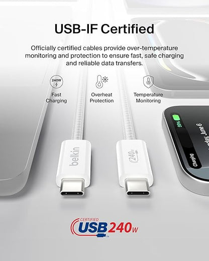 Belkin USB C to USB C Cable, 240W - Image 4