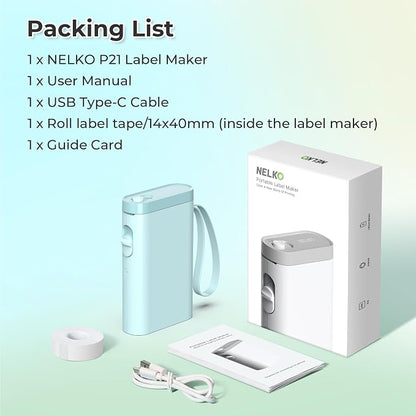 Nelko Label Maker Machine with Tape, P21 Bluetooth Label Printer, Wireless Mini - Image 8