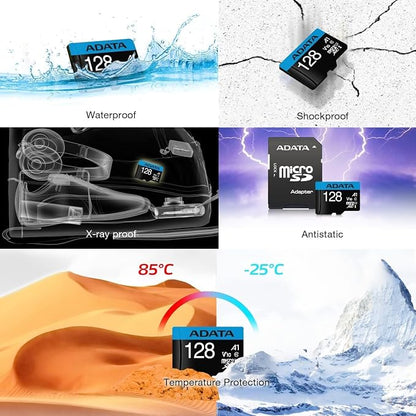 ADATA Premier 128GB 3-Pack MicroSDHC/SDXC UHS-I Class 10 V10 A1 Memory Card - Image 6