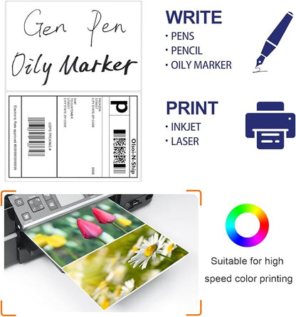 8-1/2"×5-1/2" shipping labels 100 labels sticker paper - Image 4