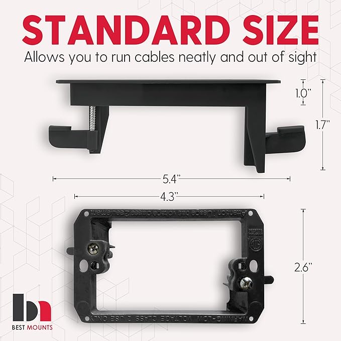 2 Pack Wall Plate with Bracket - Image 2