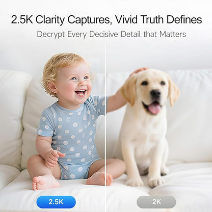 2.5K Pet/Dog Camera with Speaker/Phone App, No-Monthly-Fee AI Person/Pet/Cry - Image 4