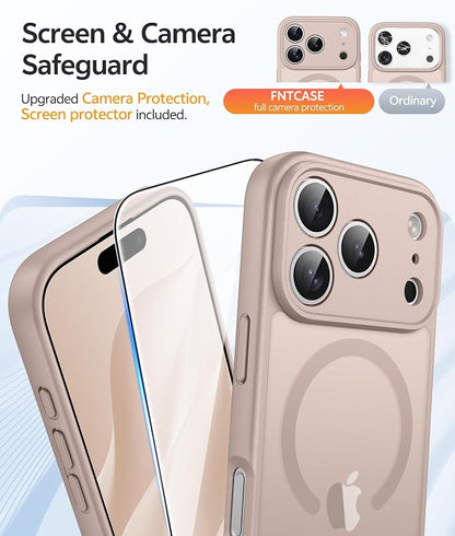 FNTCASE for iPhone 17 Pro Case: Translucent Matte Cases - Image 4
