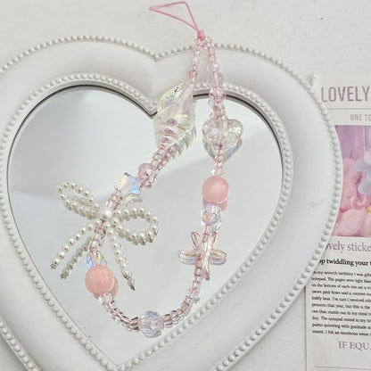Cute Beaded Camera Wrist Strap for Phone, Digital Camera Charm Lanyard - Image 3