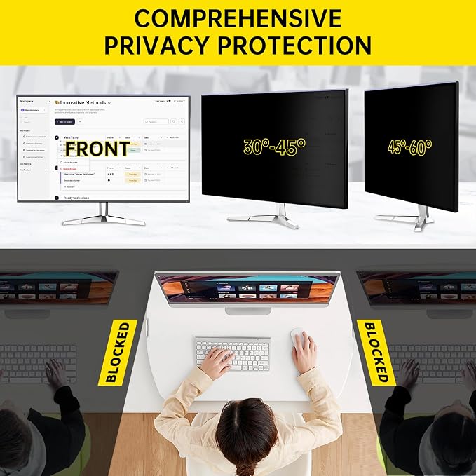 〔2-Pack〕 27 Inch Computer Privacy Screen Filter - Image 5