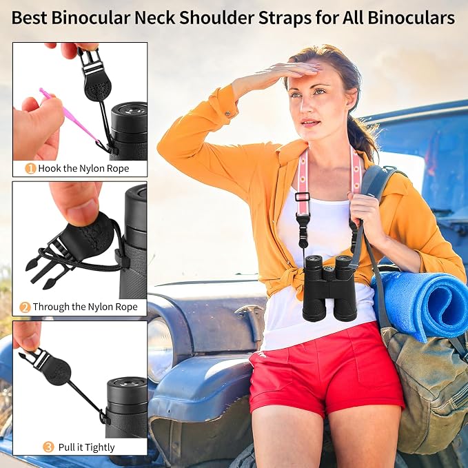 FIEIL Pink Daisy Shoulder Strap, Adjustable Camera Strap - Image 4