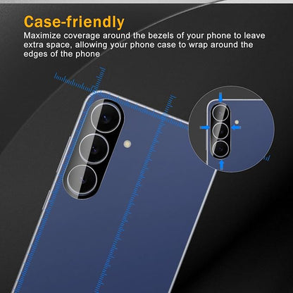 3 Pack Camera Lens Protector for Samsung Galaxy S25 Fe, Tempered Glass - Image 3