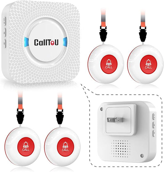 CallToU Caregiver Pager Wireless Call Button Smart Bell Alert System by CallToU