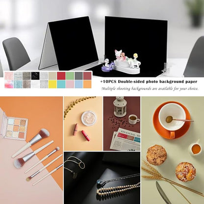 14PCS Black Velvet Flocked Product Photography Backdrops Board - Image 7