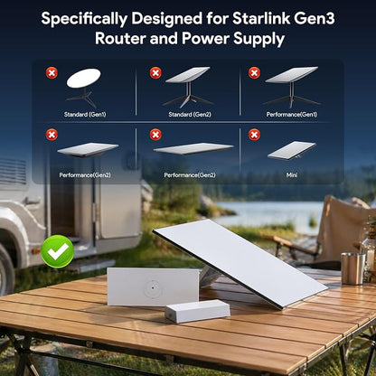 EDUP LOVE Starlink Standard 4X Router Mount, 2 in 1 Starlink Gen 3 Mesh Router - Image 5