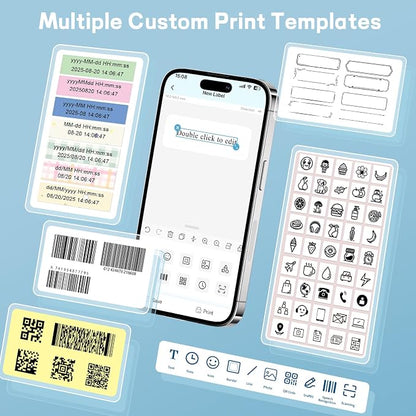Label Maker Machine with Tape, N12 Bluetooth Label Printer, Portable Mini Label - Image 5