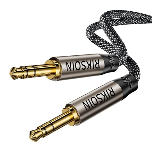 Aux Cord 6.6FT/2m, New 3.5mm Audio Cable by RIKSOIN