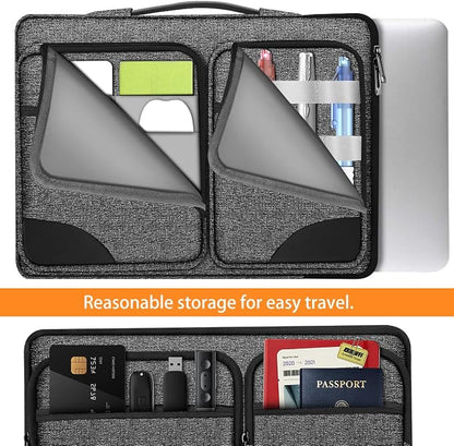 ZINZ Laptop Case 15 15.6 16 inches Sleeve Slim Briefcase Spill-Resistant Handbag - Image 4