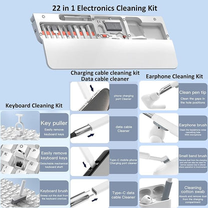 Keyboard Wrist Rest Pad with Cleaning Kit 22 in 1, Comfortable Ergonomic Wrist - Image 3