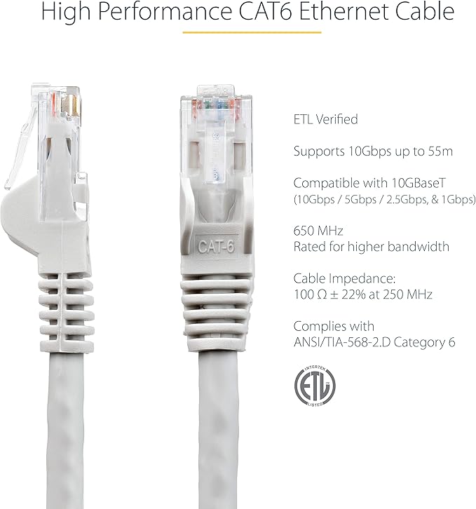 StarTech 10ft CAT6 Cable - Image 2